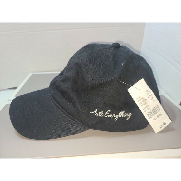 Anti-Everything Baseball hat cap new strapback adjustable NWT Solid Black PacSun - Picture 3 of 13